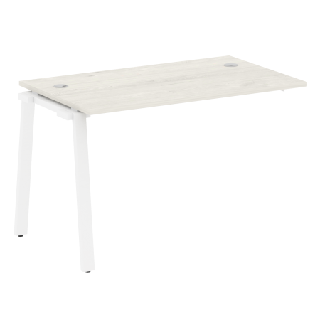 Metal System Проходной элемент рабочей станции на А-образном м/к БА.ПРС-СП-1.2 Дуб Наварра/Металл Белый 1200*720*750 Metal System Проходной элемент рабочей станции на А-образном м/к БА.ПРС-СП-1.2 Дуб Наварра/Металл Белый 1200*720*750