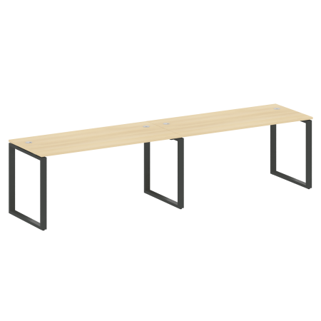 Metal System Рабочая станция на 2 места на О-образном м/к БО.СМ-2.4 Акация Лорка/Металл Антрацит 3200*720*750 Metal System Рабочая станция на 2 места на О-образном м/к БО.СМ-2.4 Акация Лорка/Металл Антрацит 3200*720*750