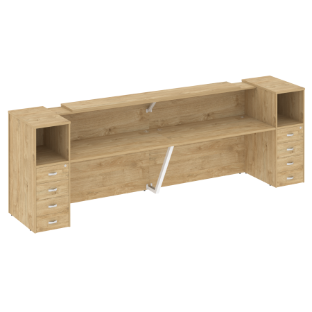 Onix Ресепшн O.R-K-12 Тиквуд Светлый 3624*766*1187 Onix Ресепшн O.R-K-12 Тиквуд Светлый 3624*766*1187