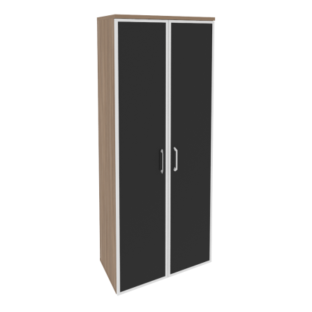 Onix Шкаф высокий широкий O.ST-1.10 R black Дуб Аризона/Стекло Black 800*420*1977