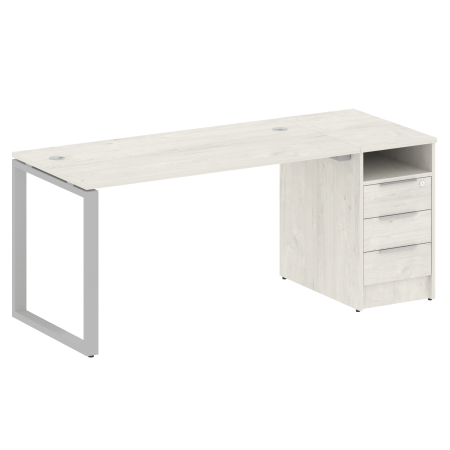 Metal System Рабочая станция с тумбой на О-образном м/к БО.РС-СТП-1.3 Дуб Наварра/Металл Серый 1812*720*750 Metal System Рабочая станция с тумбой на О-образном м/к БО.РС-СТП-1.3 Дуб Наварра/Металл Серый 1812*720*750