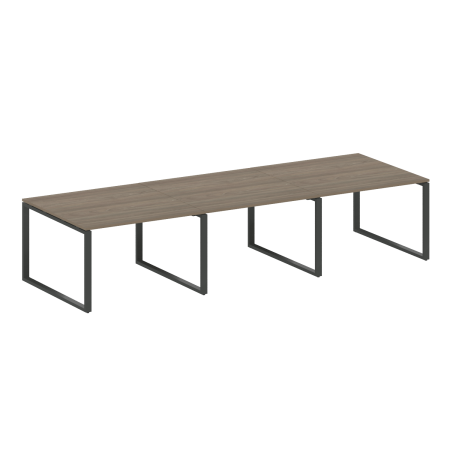 Metal System Переговорный стол (3 столешницы) на О-оразном м/к БО.ПРГ-3.2 Вяз Благородный/Металл Антрацит 3600*1235*750 Metal System Переговорный стол (3 столешницы) на О-оразном м/к БО.ПРГ-3.2 Вяз Благородный/Металл Антрацит 3600*1235*750