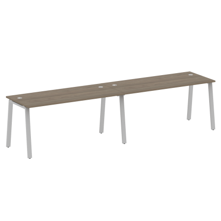 Metal System Рабочая станция на 2 места на А-образном м/к БА.СМ-2.4 Вяз Благородный/Металл Серый 3200*720*750 Metal System Рабочая станция на 2 места на А-образном м/к БА.СМ-2.4 Вяз Благородный/Металл Серый 3200*720*750