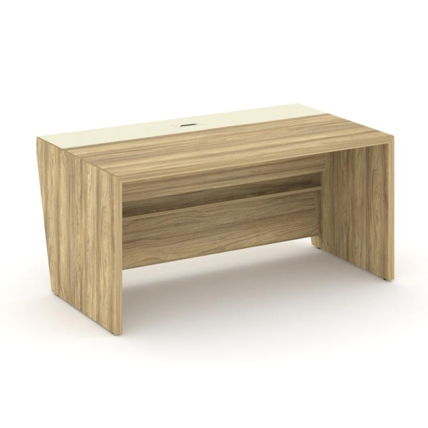 Corner Стол руководителя прямой COR.SR-16 Гикори Песочный/Ваниль 1600*900*750 Corner Стол руководителя прямой COR.SR-16 Гикори Песочный/Ваниль 1600*900*750