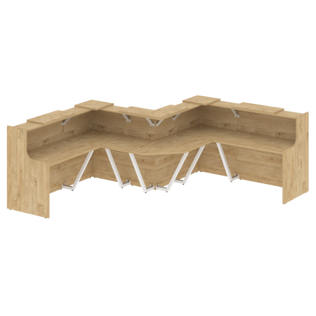 Onix Ресепшн O.R-K-35 Тиквуд Светлый 3139*3139*1187 Onix Ресепшн O.R-K-35 Тиквуд Светлый 3139*3139*1187