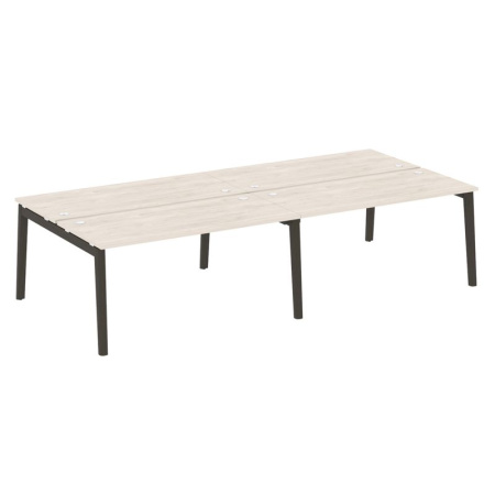 Onix Wood Рабочая станция OW.D.RS-4.4.7 Денвер Светлый/Дуб Темный/Металл Антрацит 3160*1475*750 Onix Wood Рабочая станция OW.D.RS-4.4.7 Денвер Светлый/Дуб Темный/Металл Антрацит 3160*1475*750