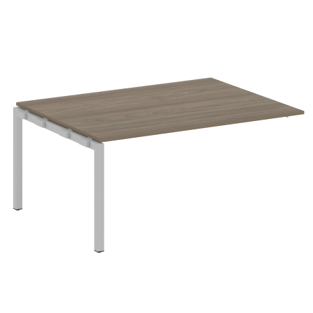 Metal System Quattro Проходной элемент перег. стола на П-образном м/к 50БП.ППРГ-4 Вяз Благородный/Металл Серый 1600*1235*750 Metal System Quattro Проходной элемент перег. стола на П-образном м/к 50БП.ППРГ-4 Вяз Благородный/Металл Серый 1600*1235*750