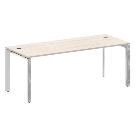 Onix Direct Lux Стол руководителя П-обр. м/к M-O.MP-SRR-6.8 Денвер Светлый/Нержавеющая Сталь/Хром 1980*800*750 Onix Direct Lux Стол руководителя П-обр. м/к M-O.MP-SRR-6.8 Денвер Светлый/Нержавеющая Сталь/Хром 1980*800*750