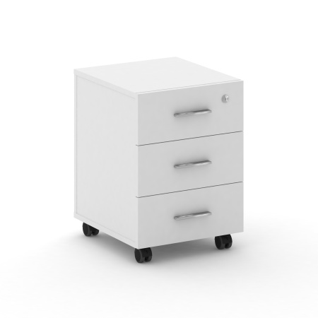 Fresco Тумба мобильная FRU.TM-2 Белый Бриллиант UM/Хром 420*460*587 Fresco Тумба мобильная FRU.TM-2 Белый Бриллиант UM/Хром 420*460*587