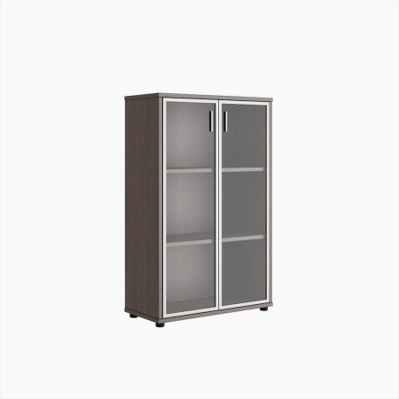 Trend TRD28543401 Шкаф средний со стеклом 776x360x1228 тёмный дуб Trend TRD28543401 Шкаф средний со стеклом 776x360x1228 тёмный дуб