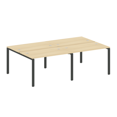 Metal System Рабочая станция на 4 места на П-образном м/к БП.СМ-4.2 Акация Лорка/Металл Антрацит 2400*1475*750 Metal System Рабочая станция на 4 места на П-образном м/к БП.СМ-4.2 Акация Лорка/Металл Антрацит 2400*1475*750