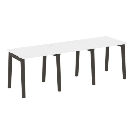 Onix Wood Рабочая станция OW.RS-3.0.7 Белый Бриллиант/Дуб Темный/Металл Антрацит 2340*720*750 Onix Wood Рабочая станция OW.RS-3.0.7 Белый Бриллиант/Дуб Темный/Металл Антрацит 2340*720*750