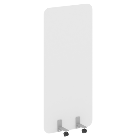 R-line Перегородка на металлических опорах, на роликах DP.R-80-180 Белый/Металл Серый 800*18*1800 R-line Перегородка на металлических опорах, на роликах DP.R-80-180 Белый/Металл Серый 800*18*1800