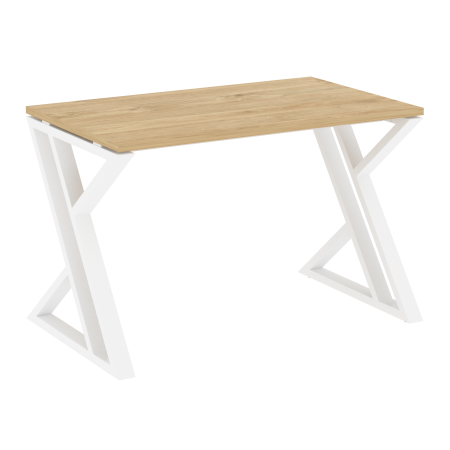 Loft Стол рабочий VR.L-SRZ-2.7 Тиквуд Светлый/Металл Белый 1180*720*750