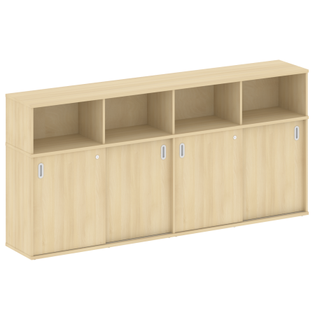 Metal System Шкаф-купе приставной Б.ШК-4 Т Акация Лорка 2332*410*1098 Metal System Шкаф-купе приставной Б.ШК-4 Т Акация Лорка 2332*410*1098