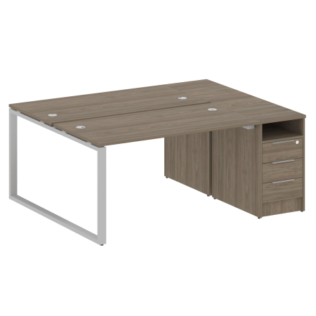 Metal System Рабочая станция с тумбой на О-образном м/к БО.РС-СТП-2.3 Вяз Благородный/Металл Серый 1812*1475*750 Metal System Рабочая станция с тумбой на О-образном м/к БО.РС-СТП-2.3 Вяз Благородный/Металл Серый 1812*1475*750