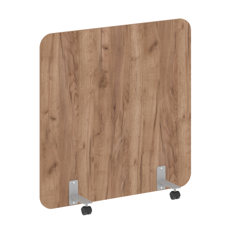 R-line Перегородка на металлических опорах, на роликах DP.R-120-120 Дуб Табак/Металл Серый 1200*18*1200 R-line Перегородка на металлических опорах, на роликах DP.R-120-120 Дуб Табак/Металл Серый 1200*18*1200