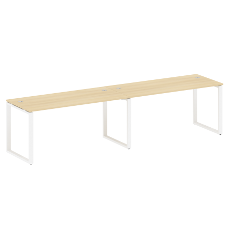 Metal System Рабочая станция на 2 места на О-образном м/к БО.СМ-2.4 Акация Лорка/Металл Белый 3200*720*750 Metal System Рабочая станция на 2 места на О-образном м/к БО.СМ-2.4 Акация Лорка/Металл Белый 3200*720*750