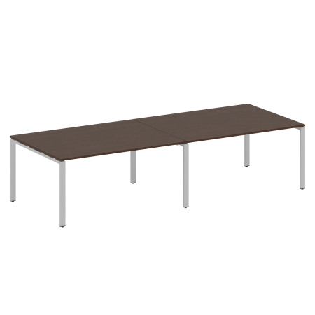 Metal System Переговорный стол (2 столешницы) на П-образном м/к БП.ПРГ-2.4 Венге Цаво/Металл Серый 3200*1235*750 Metal System Переговорный стол (2 столешницы) на П-образном м/к БП.ПРГ-2.4 Венге Цаво/Металл Серый 3200*1235*750