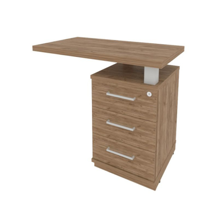 First Тумба приставная с топом правая KTP-1 (R) Дуб Табак 900*500*765 First Тумба приставная с топом правая KTP-1 (R) Дуб Табак 900*500*765