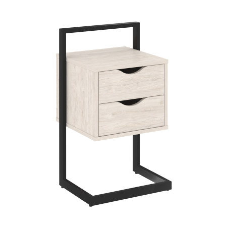 Loft Тумба приставная VR.L-PY2 Денвер Светлый/Металл Черный 450*409*792