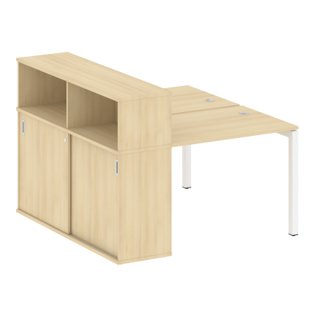 Metal System Quattro Рабочая станция с шкафом-купе на П-образном м/к 50БП.РС-СШК-2.1 Т Акация Лорка/Металл Белый 1410*1475*1098 Metal System Quattro Рабочая станция с шкафом-купе на П-образном м/к 50БП.РС-СШК-2.1 Т Акация Лорка/Металл Белый 1410*1475*1098