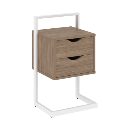Loft Тумба приставная VR.L-PY2 Дуб Аризона/Металл Белый 450*409*792