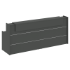 Onix Ресепшн O.R-K-7 Антрацит 2810*766*1187 Onix Ресепшн O.R-K-7 Антрацит 2810*766*1187