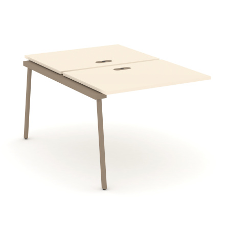 Estetica Двойной наборный элемент рабочей станциии ES.2.NRS-1-LP Сатин/Металл Латте 980*1500*750 Estetica Двойной наборный элемент рабочей станциии ES.2.NRS-1-LP Сатин/Металл Латте 980*1500*750