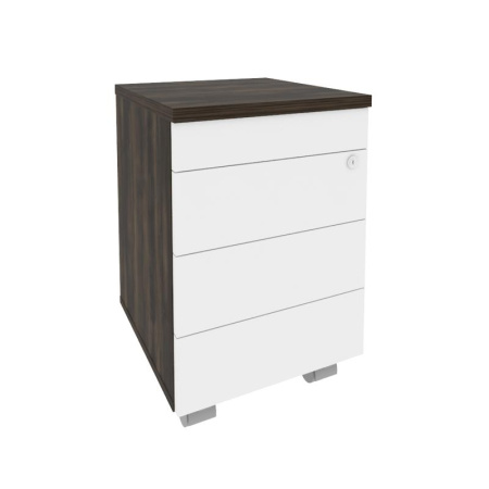 Onix Direct Тумба мобильная (TIP-ON) O.TM-3 TIP Дуб Мали/Белый Бриллиант 432*460*633 Onix Direct Тумба мобильная (TIP-ON) O.TM-3 TIP Дуб Мали/Белый Бриллиант 432*460*633