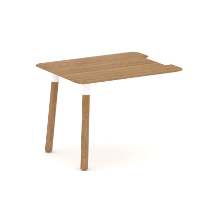 Fresco Брифинг-приставка FR.BR-10 Дуб Светлый/Металл Белый 1000*800*725 Fresco Брифинг-приставка FR.BR-10 Дуб Светлый/Металл Белый 1000*800*725