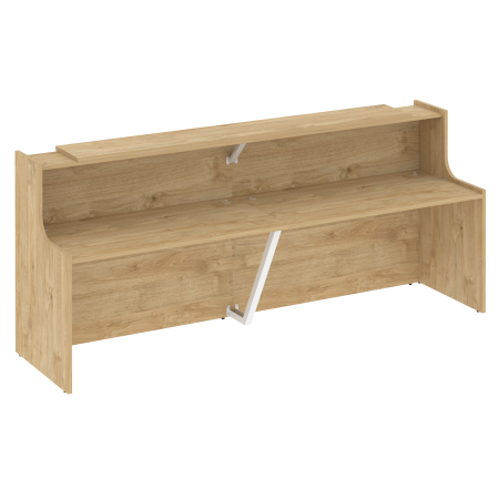 Onix Ресепшн O.R-K-7 Тиквуд Светлый 2810*766*1187 Onix Ресепшн O.R-K-7 Тиквуд Светлый 2810*766*1187