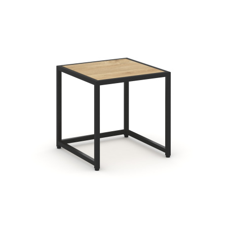 Loft Стол журнальный VR.L-SJK-40 Тиквуд Светлый/Металл Черный 400*400*400