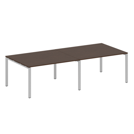 Metal System Переговорный стол (2 столешницы) на П-образном м/к БП.ПРГ-2.3 Венге Цаво/Металл Серый 2800*1235*750 Metal System Переговорный стол (2 столешницы) на П-образном м/к БП.ПРГ-2.3 Венге Цаво/Металл Серый 2800*1235*750