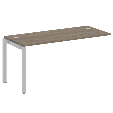 Metal System Quattro Проходной элемент рабочей станции на П-образном м/к 50БП.ПРС-СП-1.4 Вяз Благородный/Металл Серый 1600*720*750 Metal System Quattro Проходной элемент рабочей станции на П-образном м/к 50БП.ПРС-СП-1.4 Вяз Благородный/Металл Серый 1600*720*750