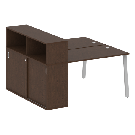 Metal System Рабочая станция с шкафом-купе на А-образном м/к БА.РС-СШК-2.2 Т Венге Цаво/Металл Серый 1610*1475*1098 Metal System Рабочая станция с шкафом-купе на А-образном м/к БА.РС-СШК-2.2 Т Венге Цаво/Металл Серый 1610*1475*1098