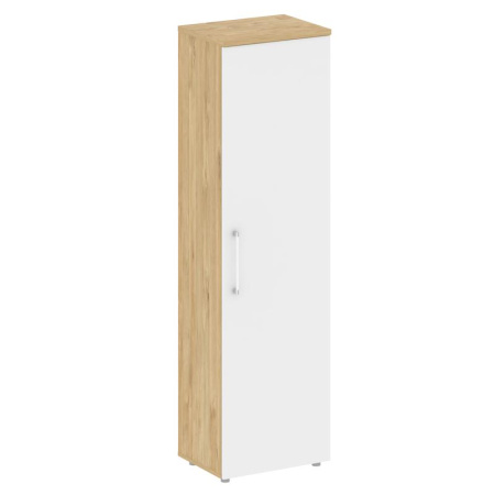 Shift Гардероб узкий (универсальный левый/правый) SK.GB-1 Тиквуд Светлый/Белый Бриллиант 560*420*1977 Shift Гардероб узкий (универсальный левый/правый) SK.GB-1 Тиквуд Светлый/Белый Бриллиант 560*420*1977