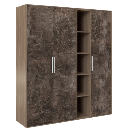 B-tone BTN36152442 Шкаф высокий 3 створки, с нишей 1688x450x1917 Дуб Урбан бетон темный B-tone BTN36152442 Шкаф высокий 3 створки, с нишей 1688x450x1917 Дуб Урбан бетон темный