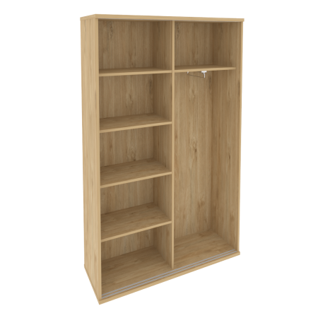 Onix Шкаф-купе комбинированный O.SHK-1.2 T Тиквуд Светлый/Белый Бриллиант 1200*420*1977