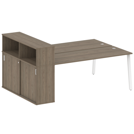 Metal System Рабочая станция с шкафом-купе на А-образном м/к БА.РС-СШК-2.5 Т Вяз Благородный/Металл Белый 2210*1475*1098 Metal System Рабочая станция с шкафом-купе на А-образном м/к БА.РС-СШК-2.5 Т Вяз Благородный/Металл Белый 2210*1475*1098