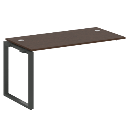 Metal System Проходной элемент рабочей станции на О-образном м/к БО.ПРС-СП-1.3 Венге Цаво/Металл Антрацит 1400*720*750 Metal System Проходной элемент рабочей станции на О-образном м/к БО.ПРС-СП-1.3 Венге Цаво/Металл Антрацит 1400*720*750