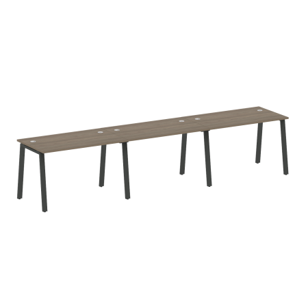 Metal System Рабочая станция на 3 места на А-образном м/к БА.СМ-3.2 Вяз Благородный/Металл Антрацит 3600*720*750 Metal System Рабочая станция на 3 места на А-образном м/к БА.СМ-3.2 Вяз Благородный/Металл Антрацит 3600*720*750