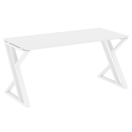 Loft Стол рабочий VR.L-SRZ-4.7 Белый Бриллиант/Металл Белый 1580*720*750