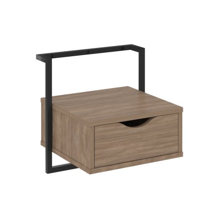 Loft Тумба навесная (крепление к стене) VR.L-SY1 Дуб Аризона/Металл Черный 450*409*450