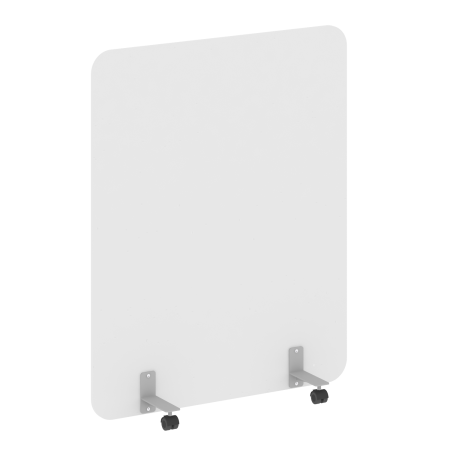 R-line Перегородка на металлических опорах, на роликах DP.R-120-150 Белый/Металл Серый 1200*18*1500 R-line Перегородка на металлических опорах, на роликах DP.R-120-150 Белый/Металл Серый 1200*18*1500