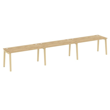 Onix Wood Рабочая станция OW.RS-3.4.7 Тиквуд Светлый/Дуб Светлый/Металл Белый 4740*720*750 Onix Wood Рабочая станция OW.RS-3.4.7 Тиквуд Светлый/Дуб Светлый/Металл Белый 4740*720*750