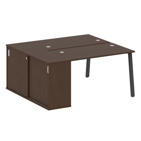 Metal System Рабочая станция с шкафом-купе на А-образном м/к БА.РС-СШК-1.2 Т Венге Цаво/Металл Антрацит 1610*1475*750 Metal System Рабочая станция с шкафом-купе на А-образном м/к БА.РС-СШК-1.2 Т Венге Цаво/Металл Антрацит 1610*1475*750