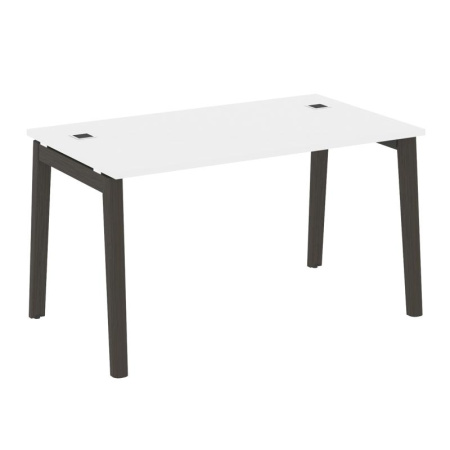 Onix Wood Direct Стол руководителя OW.SRR-3.8 Белый Бриллиант/Дуб Темный/Металл Антрацит 1380*800*750