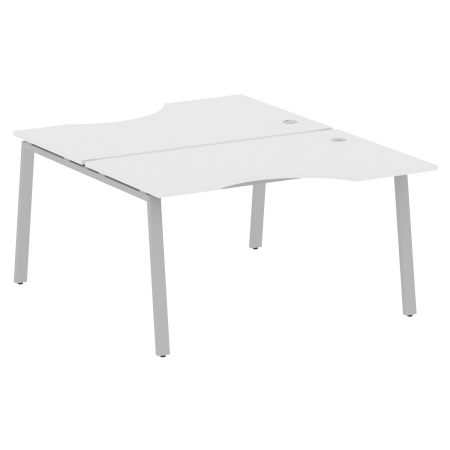 Metal System Рабочая станция криволинейная на А-образном м/к БА.РАС-СА-2.2 Белый/Металл Серый 1400*1835*750 Metal System Рабочая станция криволинейная на А-образном м/к БА.РАС-СА-2.2 Белый/Металл Серый 1400*1835*750