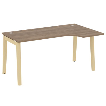 Onix Wood Стол эргономичный правый OW.SA-1 (R) Дуб Аризона/Дуб Светлый/Металл Белый 1580*980*750 (720/460)